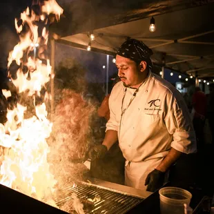 Chef Alejandro at the Independence Day Celebration 2021