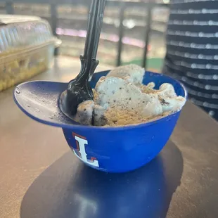 Helmet souvenir ice cream cup