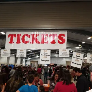 Waiting to get in and get our Choctoberfest on!