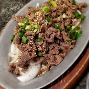 Bulgogi - Korean Bbq Beef.    Celebrating ~ National Korean American Day! :)