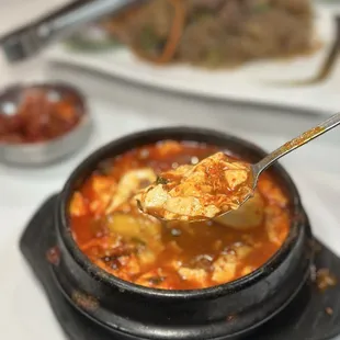 Beef Soft Tofu Soup