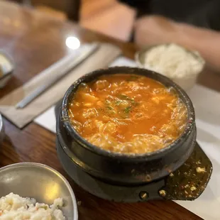 Kimchi Soondooboo (with beef)
