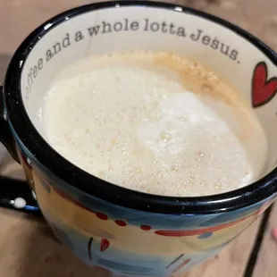 Valentine menu: Cupid's latte
