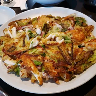 Seafood Scallion Pancake (haemul pajeon)