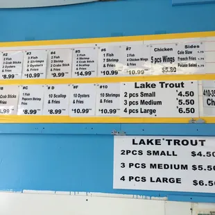 Food prices ... Cash only!