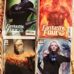 Found these variant FF4 covers done by hot new artist Stanley Lau in the bins but they sold it for cover price.