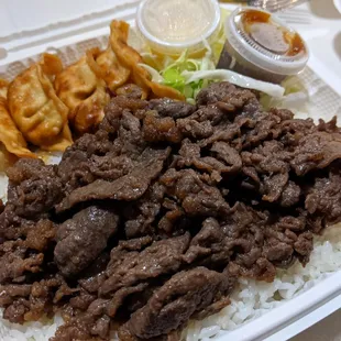 Beef Teriyaki Combo with Gyoza