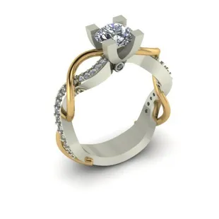 Ring designed from sketch, Cad then created