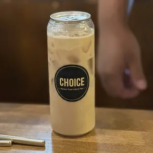 EDIYA SPECIAL COFFEE ON ICE WITH CREAMER AND SUGAR