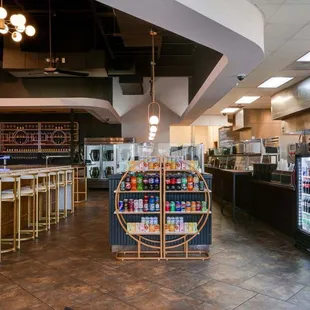 the interior of the restaurant