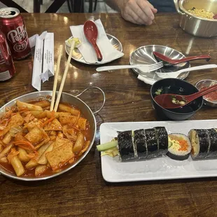 Teokbokki + Kimbap
