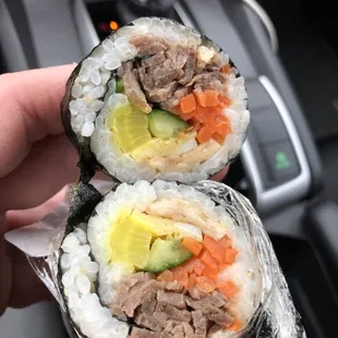 Kimbap on the go! Cheap and so good.