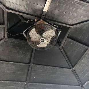 &quot;THE CEILING FAN&quot;  In a different context, this could be a piece in a &apos;modern&apos; art exhibit used for money laundering.