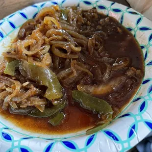 "Mongolian Beef" *onions