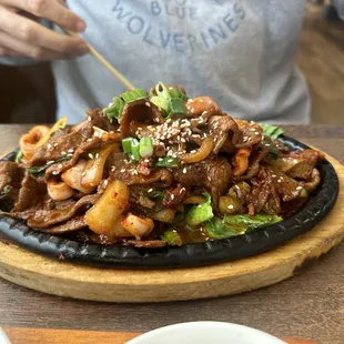 K4. Spicy Beef and Squid