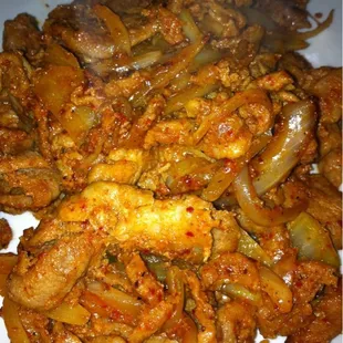 a close up of a plate of food