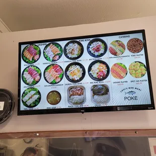 Ono menu nicely displayed.