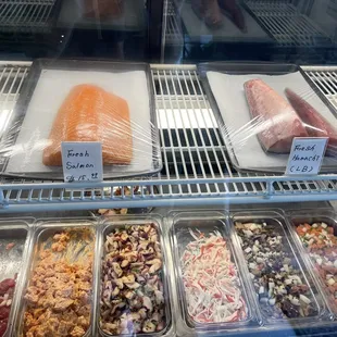 Selection of poke and fresh loins... not too much so you know they take pride in their specialties
