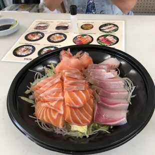 Salmon Hamachi sashimi