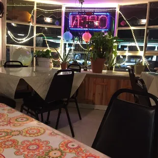 The dining area is small and probably can only hold up to 14 people at a time. It&apos;s definitely a hole-in-the-wall Type of restaurant.