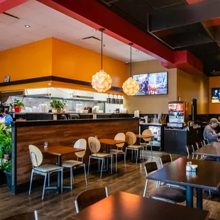 the dining area
