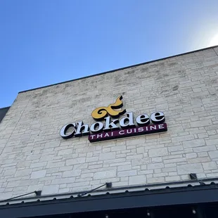 the front of the restaurant