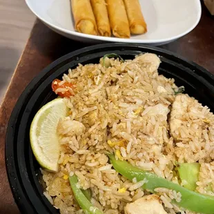 F2. Basil Fried Rice ** A8. Golden Cheese Rolls (4)