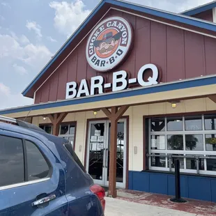 Too many signs on the door.