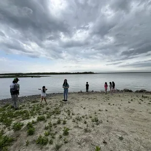 Impressive cloud scene over the lake
