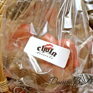 Raffle basket by Chola Desserts to auction off for our Relay for Life fundraiser 2012