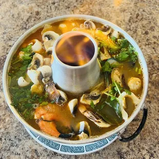 Tom Yum seafood.