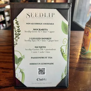 NA (non-alcoholic) drinks
