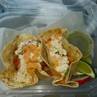 Shrimp tacos