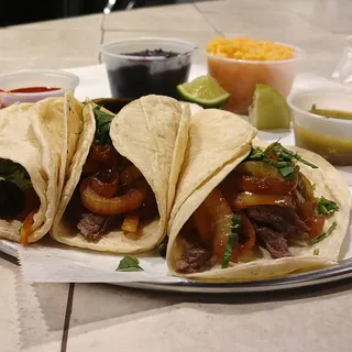 Carne Asada Taco Platter