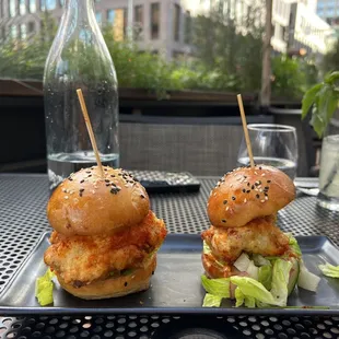 Korean Hot Fried Chicken Sliders