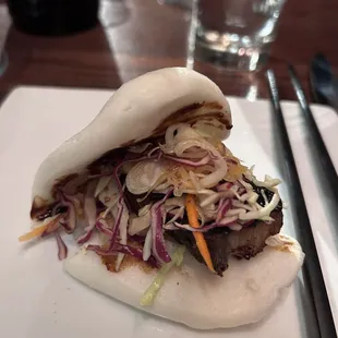 Bao bun with pork belly