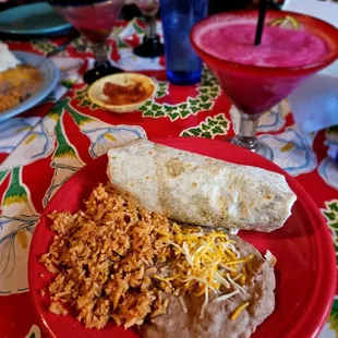 Carne Asada Burrito Plate