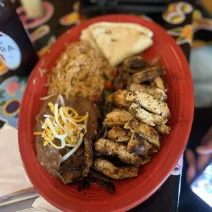 Chicken fajitas