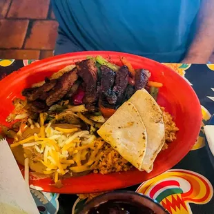 Steak Fajita plate $25