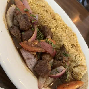 Tacu Tacu-Tacu con Lomo Saltado