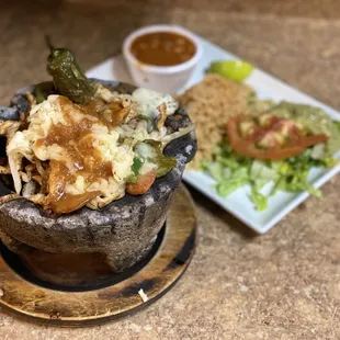 a plate of food on a table