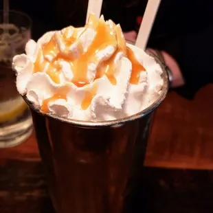 Chocolate Carmel Shake at Chomp