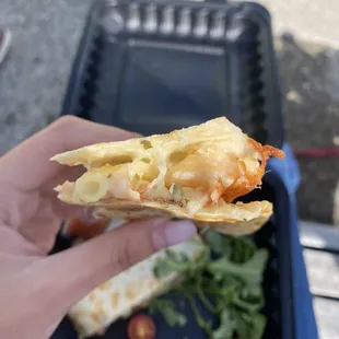 Lobster mac quesadilla