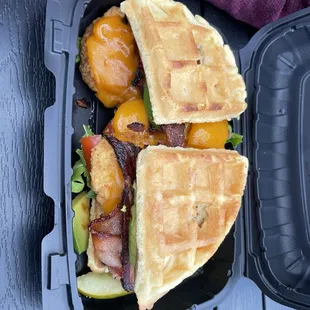 Chicken and Waffles Sandwich