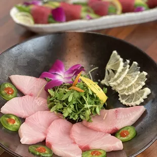 sushi, sashimi, sushi and sashimi, food