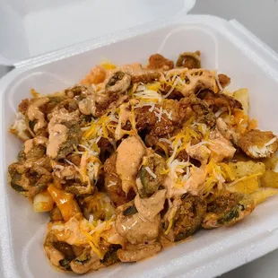 Firecracker Chicken Loaded Fries