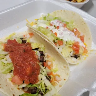 Vegetarian and Vegan taco