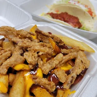 Rodeo fries no bacon