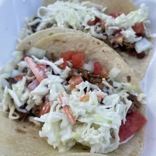 These teriyaki chicken soft tacos were delicious!