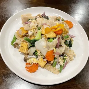 Pad Kee Mao with tofu